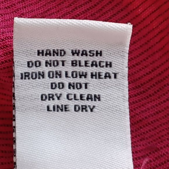 Habitat Clothes to Live In XL Pink Textured Long Sleeve Button Up Casual Top - Picture 8 of 8